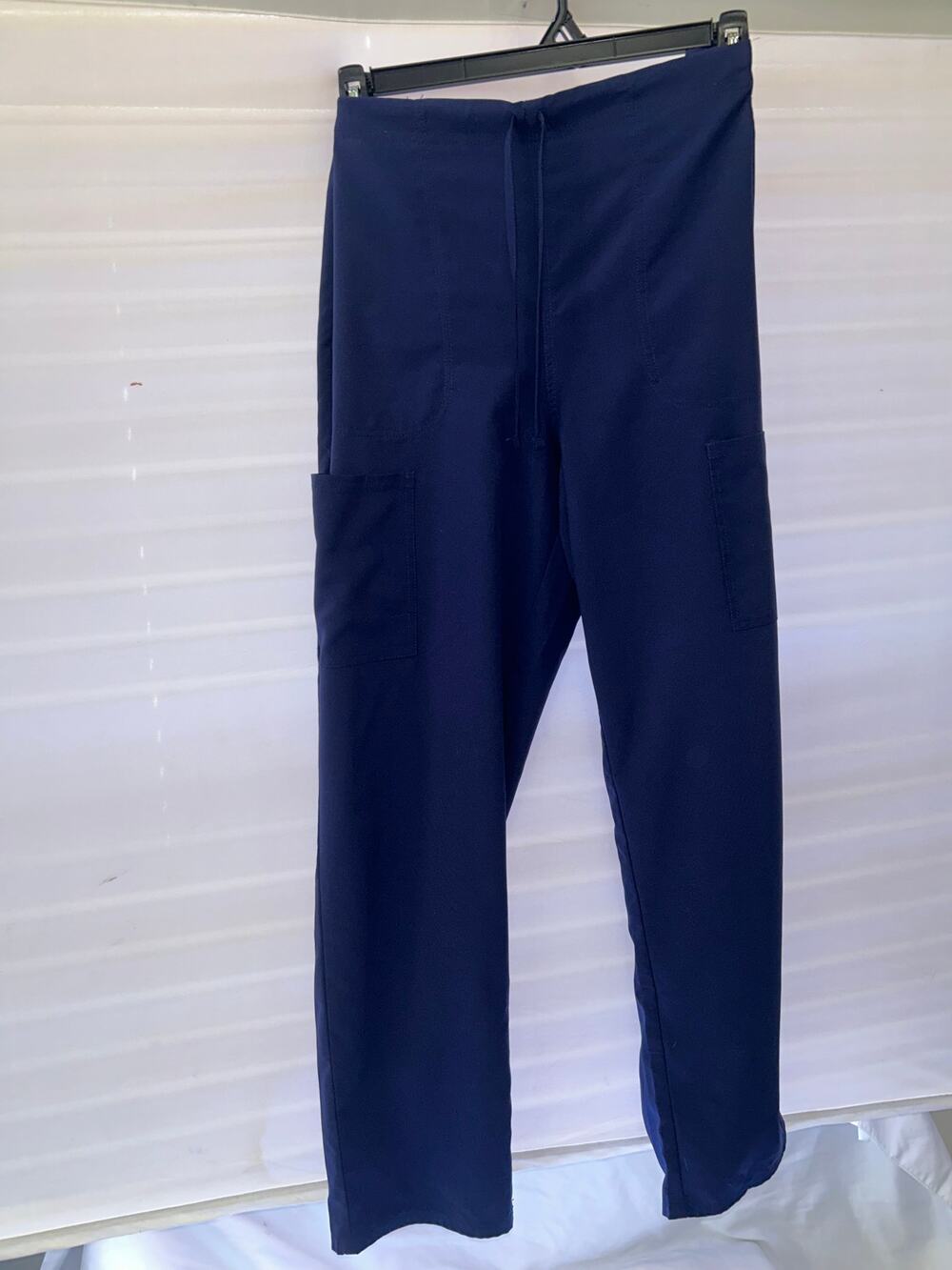 Scrubstar Womens Scrub Pants Large Indigo Blue Cargo Drawstring WM03B117